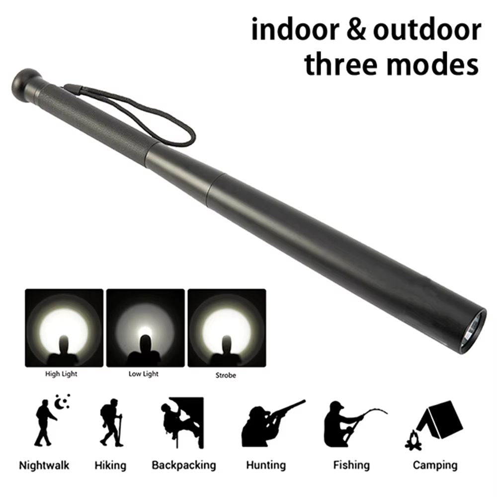 Ultra Bright Baseball Bat Flashlight – Self-Defense & Outdoor Emergency Torch