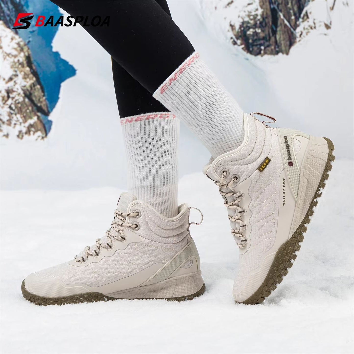 Baasploa Waterproof PlushLined Winter Walking Boots 1