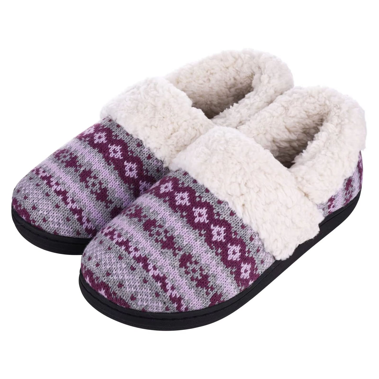 Litfun Warm Fluffy IndoorOutdoor Cotton Slippers 22