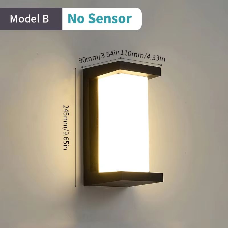 AuroGuard Waterproof LED Outdoor Wall Light With Motion Sensor 9