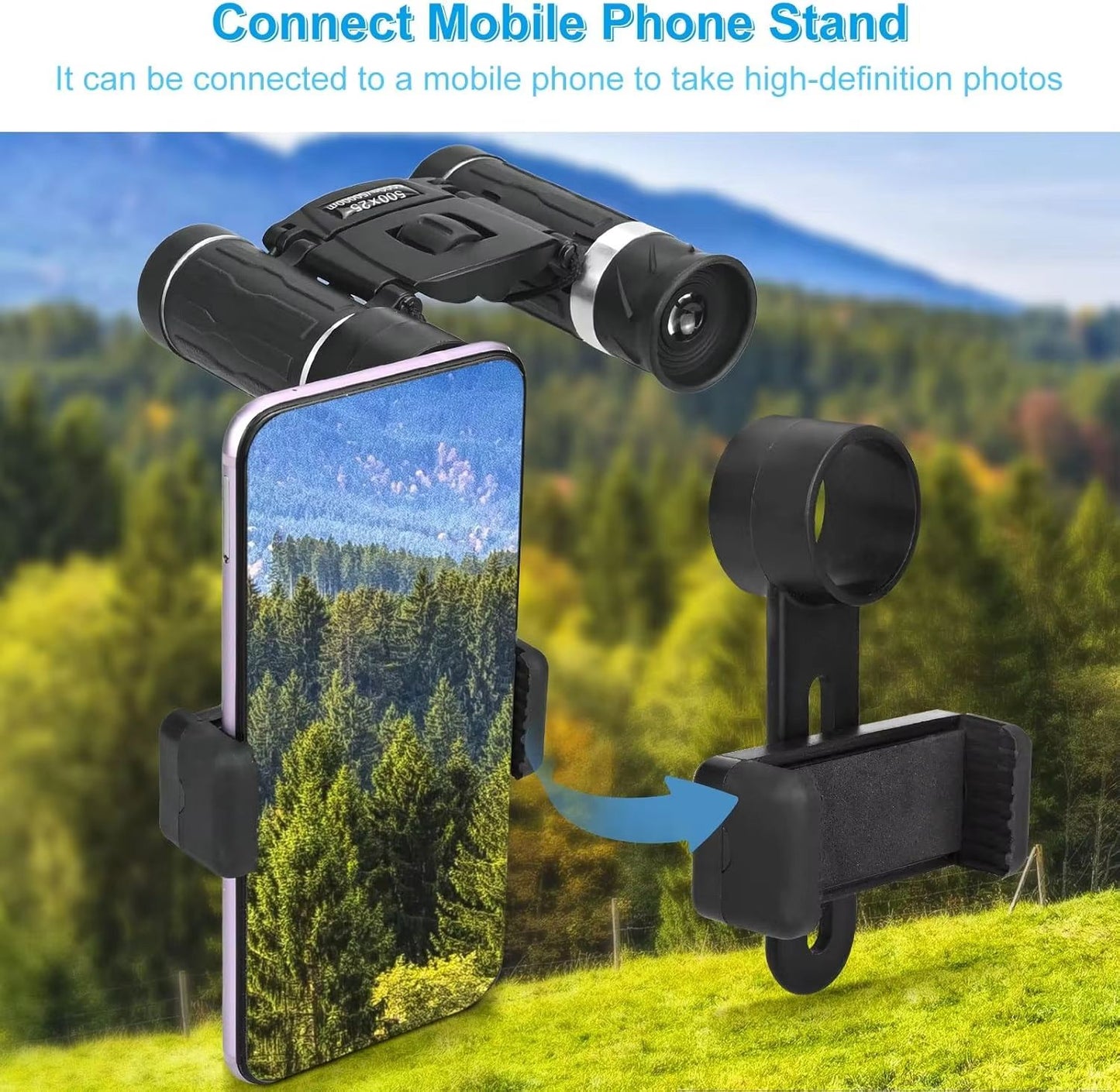 ProView 500X25 HD Portable Binoculars For Outdoor Photography  Travel 5