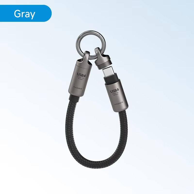 Hagibis Short USB4 Portable Keychain Cable CtoC 240W 80Gbps For Thunderbolt 45  IPhone 16 Pro 7