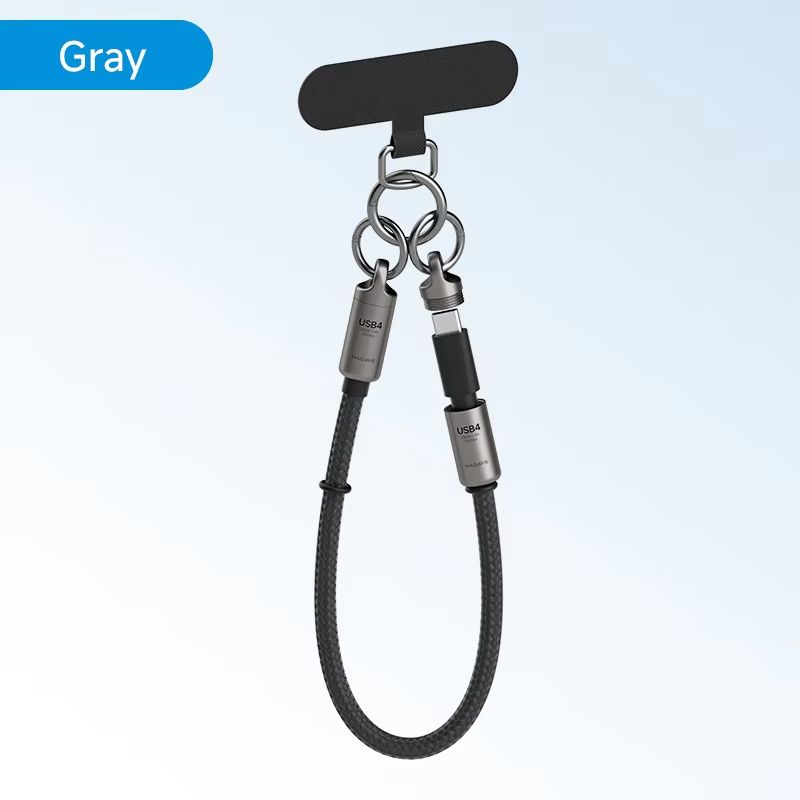 Hagibis Short USB4 Portable Keychain Cable CtoC 240W 80Gbps For Thunderbolt 45  IPhone 16 Pro 8