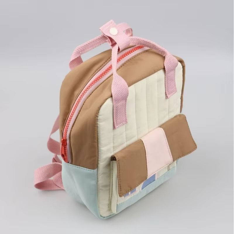 Tree House Embroidery Backpack  Lightweight ParentChild Matching Bag For Boys And Girls Contrasting 4