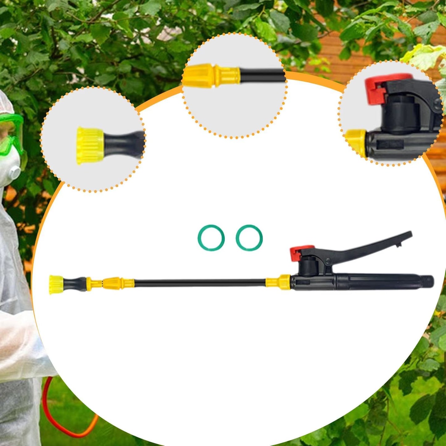 Retractable Stainless Steel Watering Wand  Adjustable Sprayer Extension Rod For Garden Trees And Ha 4