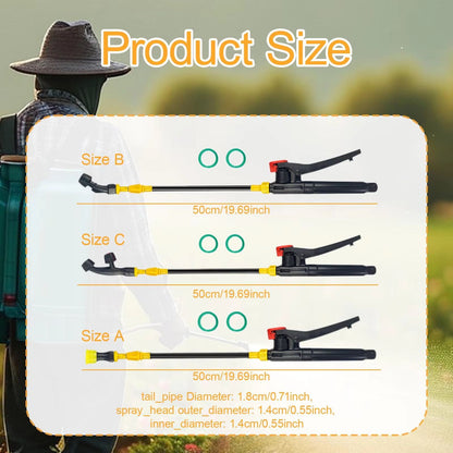 Retractable Stainless Steel Watering Wand  Adjustable Sprayer Extension Rod For Garden Trees And Ha 5