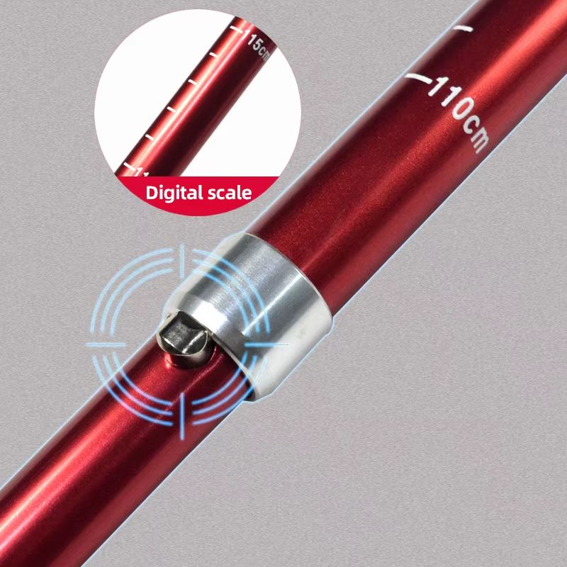 5Section Folding Trekking Pole  Portable Telescopic Hiking Stick For Camping Walking And Nordic Use 3