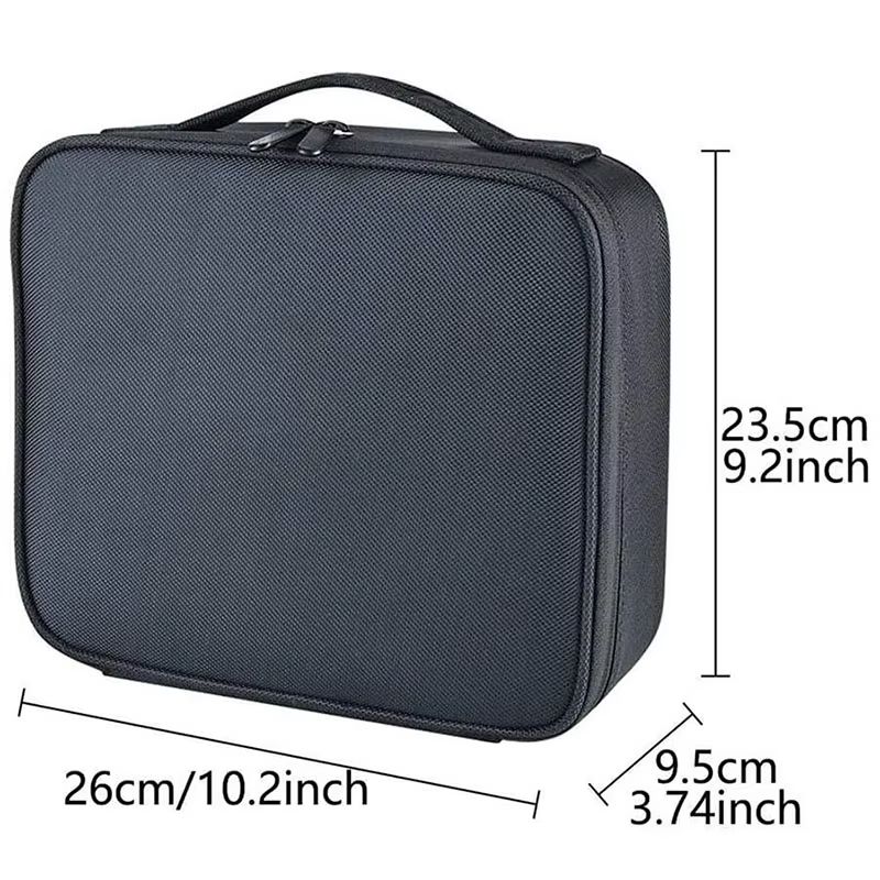 Waterproof Travel Makeup Bag  Professional Cosmetic Case With Brush Storage And Embroidery Design 2