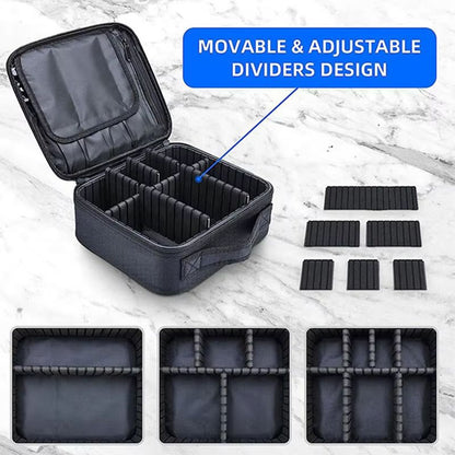 Waterproof Travel Makeup Bag  Professional Cosmetic Case With Brush Storage And Embroidery Design 3