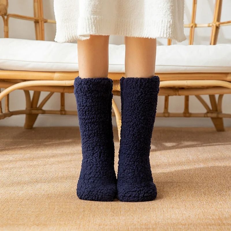 Thickened Thermal Winter Socks With Anti Slip Sole 11