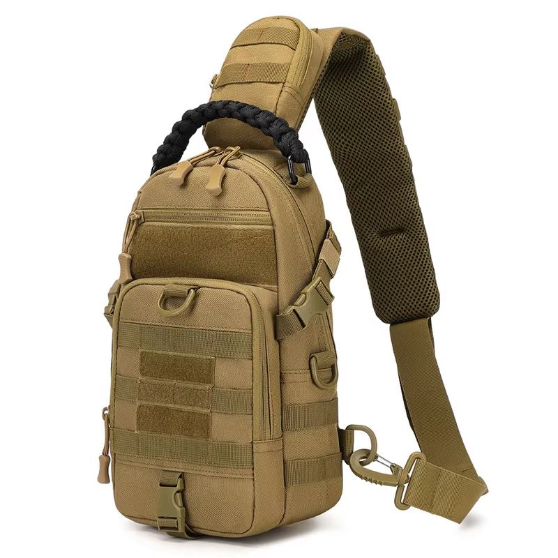 Camping Tactical Chest Bag  MOLLE Sling Shoulder Backpack For Hiking Cycling Fishing And Outdoor Tr 8