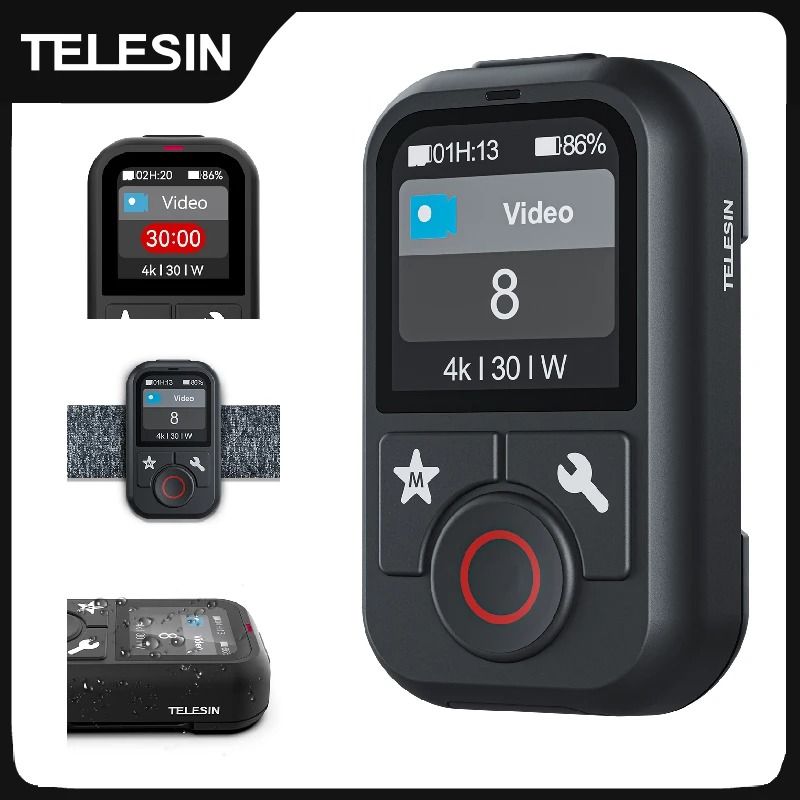 Waterproof Bluetooth Remote Control With Wrist Strap For Action Cameras 1