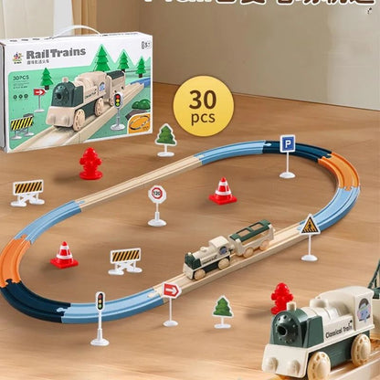 Electric Christmas Track Toy Set 4