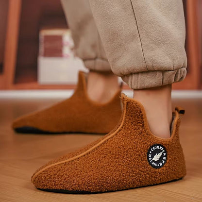 Winter Warm Cotton Slippers – Non Slip Indoor House Shoes for Men and Women, Soft Comfortable Home Flats