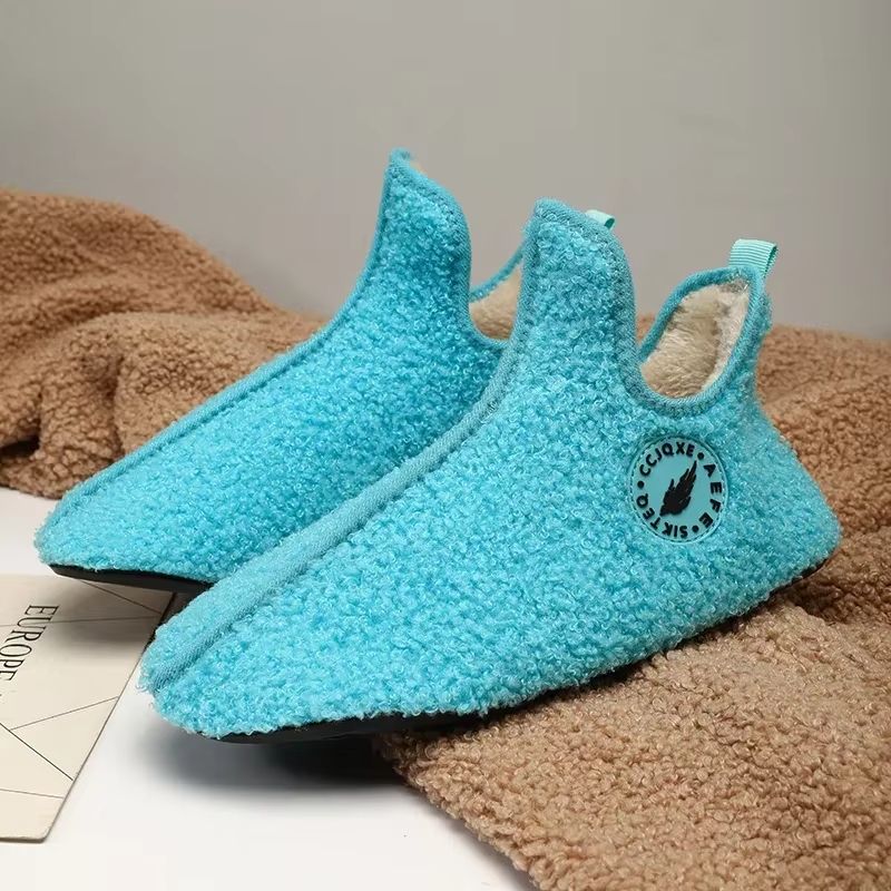 Winter Warm Cotton Slippers  Non Slip Indoor House Shoes For Men And Women Soft Comfortable Home Fl 9
