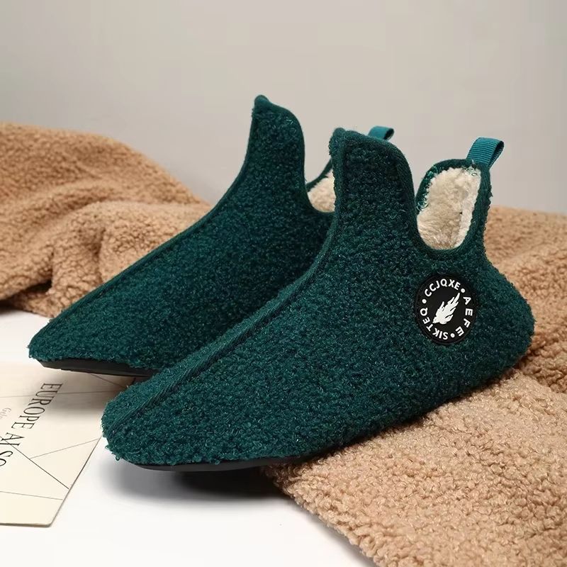 Winter Warm Cotton Slippers  Non Slip Indoor House Shoes For Men And Women Soft Comfortable Home Fl 11