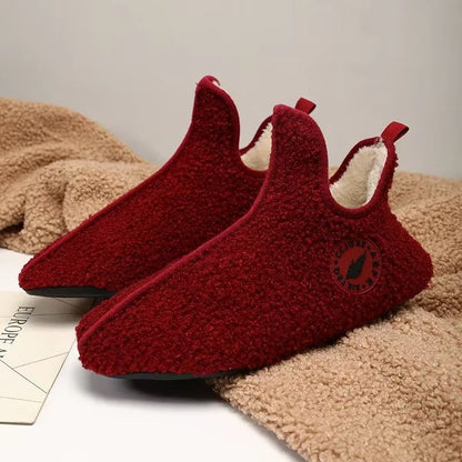 Winter Warm Cotton Slippers  Non Slip Indoor House Shoes For Men And Women Soft Comfortable Home Fl 12