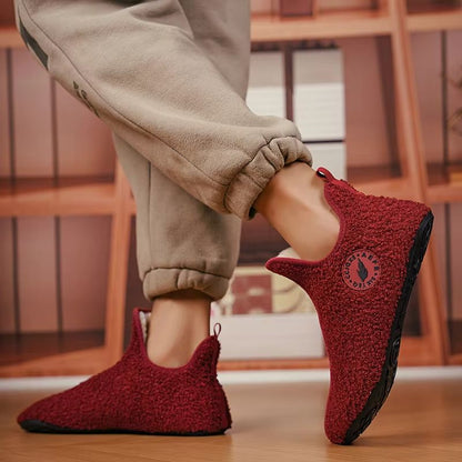 Winter Warm Cotton Slippers  Non Slip Indoor House Shoes For Men And Women Soft Comfortable Home Fl 4