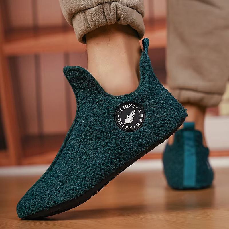 Winter Warm Cotton Slippers  Non Slip Indoor House Shoes For Men And Women Soft Comfortable Home Fl 5