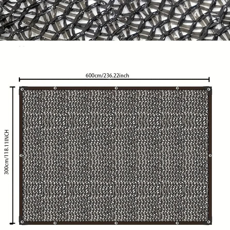 Black Shade Cloth Sunblock Mesh Cover 1