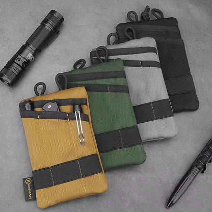 Tactical EDC MOLLE Pouch – Mini Wallet, Card, and Key Belt Waist Pack for Camping, Hiking, and Hunting