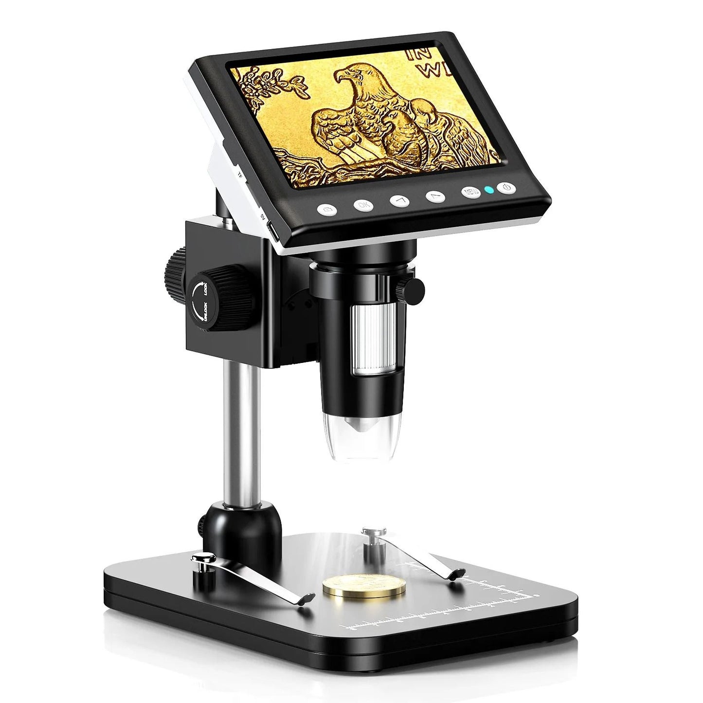 Digital Microscope 43 Inch 1080P 1600X With LED Lighting 9