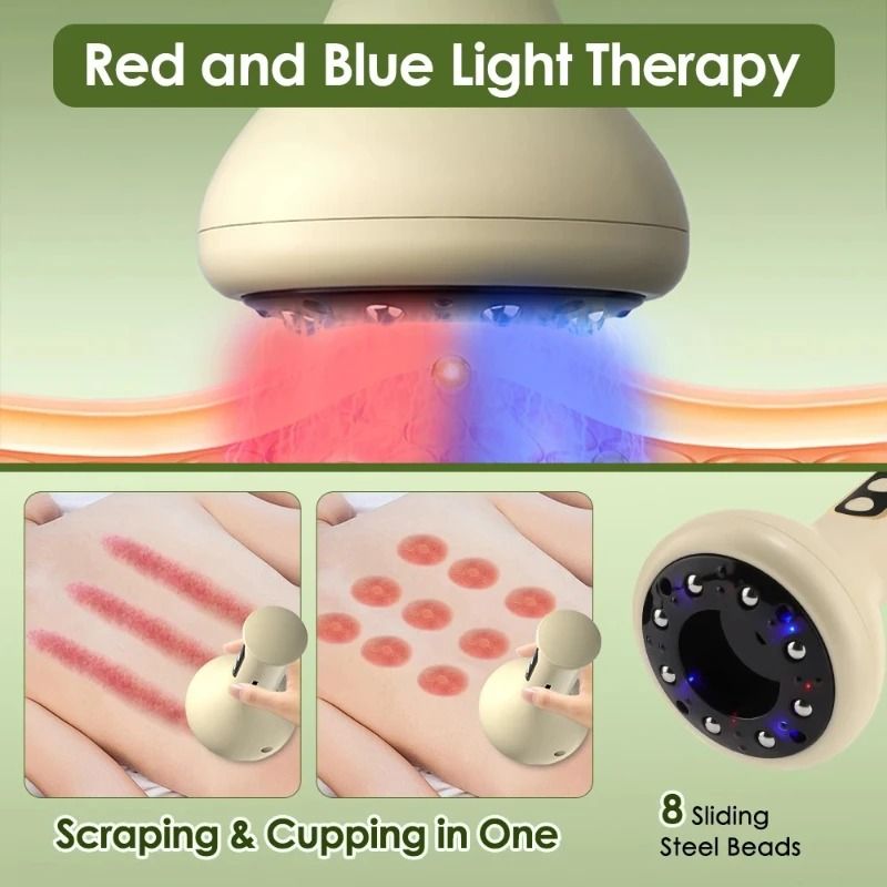 Smart Cupping Massage Machine With Red Light Heating 2