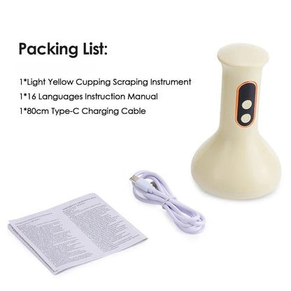 Smart Cupping Massage Machine With Red Light Heating 7