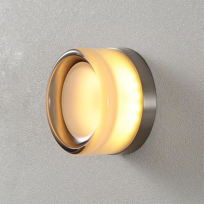 Modern LED Wall Lamp  Amber Or Smokey Grey Jelly Glass Wall Sconce For Living Room Bedroom Corridor 2