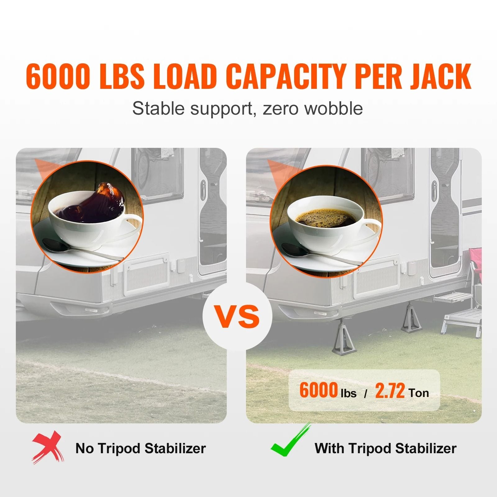 RV Stabilizer Jacks 4 Pack Aluminum Leveling Jacks 1