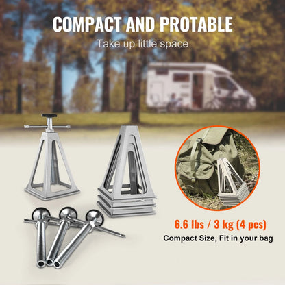 RV Stabilizer Jacks 4 Pack Aluminum Leveling Jacks 5