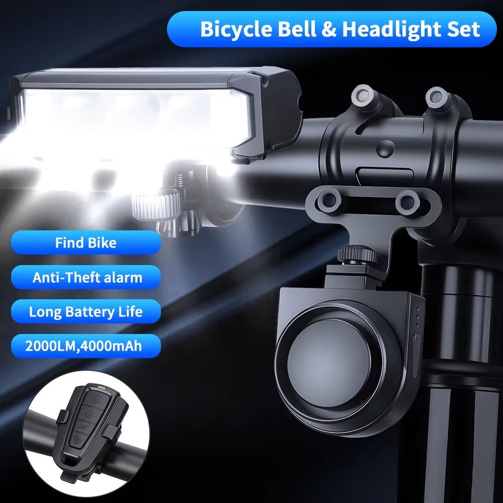 Bicycle Vibration Alarm USB Rechargeable Wireless Anti Theft Bike Alarm With Remote Control Securit 8