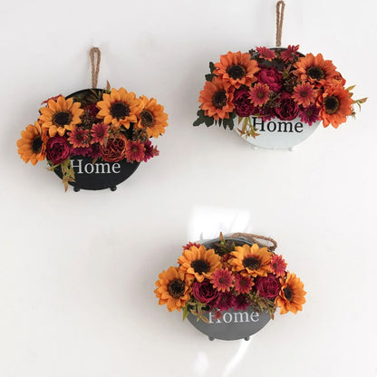 Sunflower And Peony Artificial Flower Bouquets 3