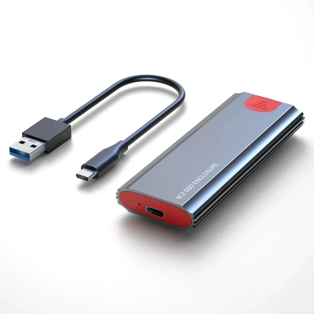 M2 SSD Case NVMe SATA Enclosure Adapter USB C External Drive Housing 7