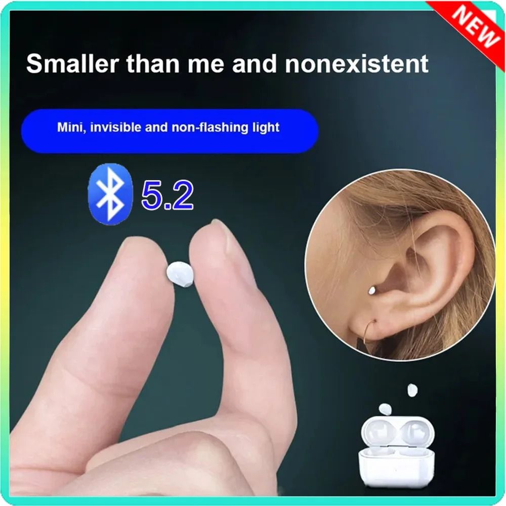 Invisible Mini Bluetooth TWS Earbuds With Noise Reduction And Mic 1