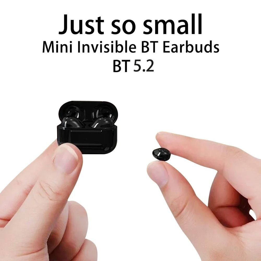 Invisible Mini Bluetooth TWS Earbuds With Noise Reduction And Mic 6