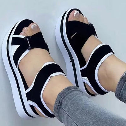 Summer Wedge Sandals for Women Outdoor Walking Beach Party Comfortable Platform Shoes