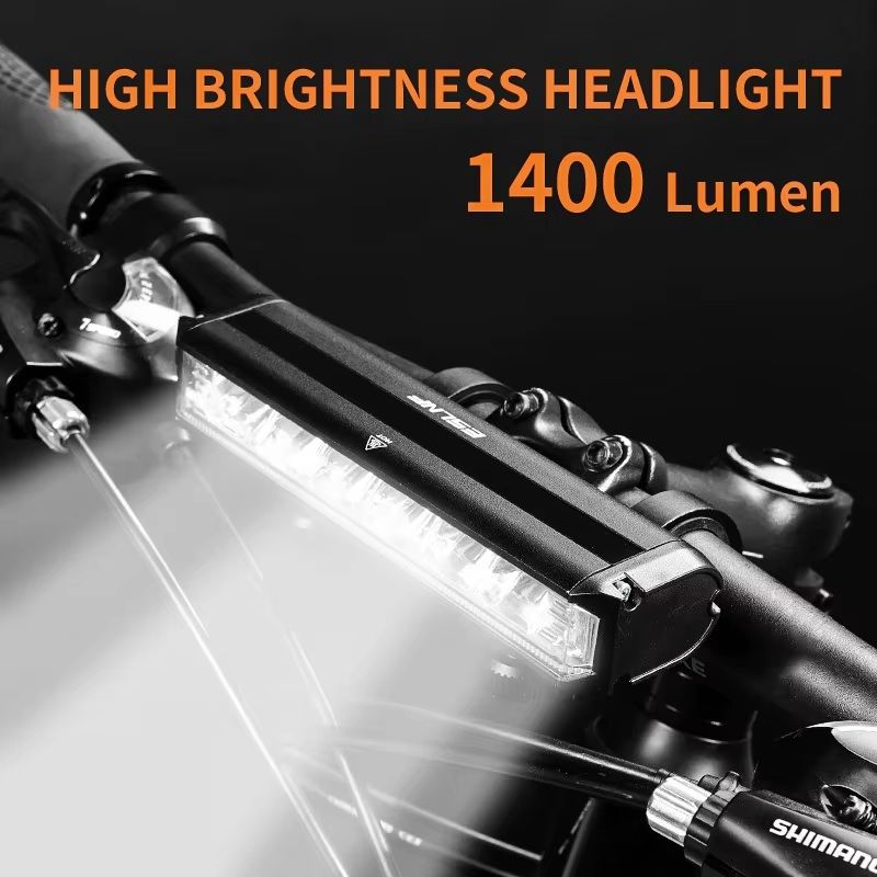 Bicycle Light 8000mAh USB Rechargeable Waterproof LED Bike Headlight for Road and MTB Cycling