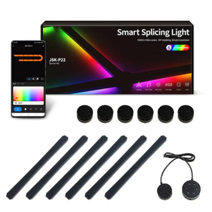 RGB Smart Wall Light Splicing DIY Atmosphere Lamp Voice Control For Gaming Room Bedroom Bar 9