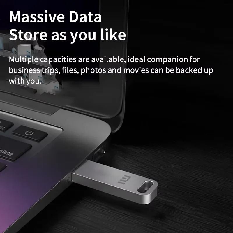 High Speed USB 32 Flash Drive With TypeC And USBA Dual Interface Waterproof Metal Design 2