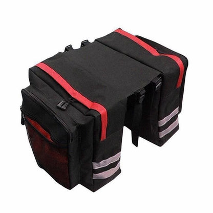 MTB Bicycle Carrier Bag Rear Rack Trunk Double Side Travel Storage 9