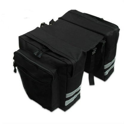 MTB Bicycle Carrier Bag Rear Rack Trunk Double Side Travel Storage 7