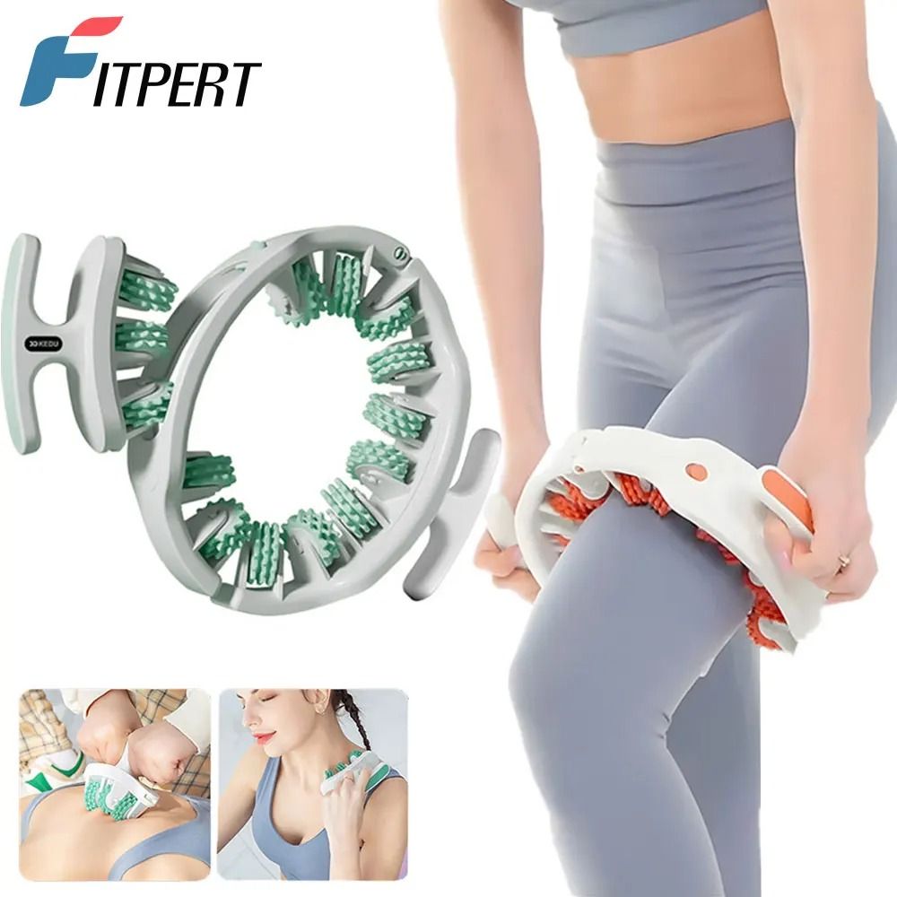 Leg Roller Massager and Pelvic Muscle Trainer Multi-Function Manual Cellulite & Muscle Massage Tool