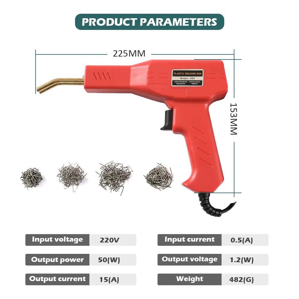 Hot Stapler Plastic Welding Kit  Car Bumper And Plastic Repair Gun With Staple Refills 3