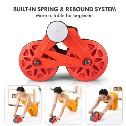 Automatic Rebound Ab Wheel Roller With Knee Pad And Intelligent Display Core Trainer 4