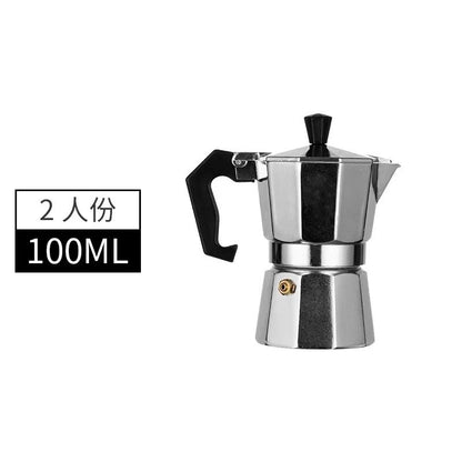 Italian Style Aluminum Mocha Coffee Pot Portable Espresso And Tea Maker 12