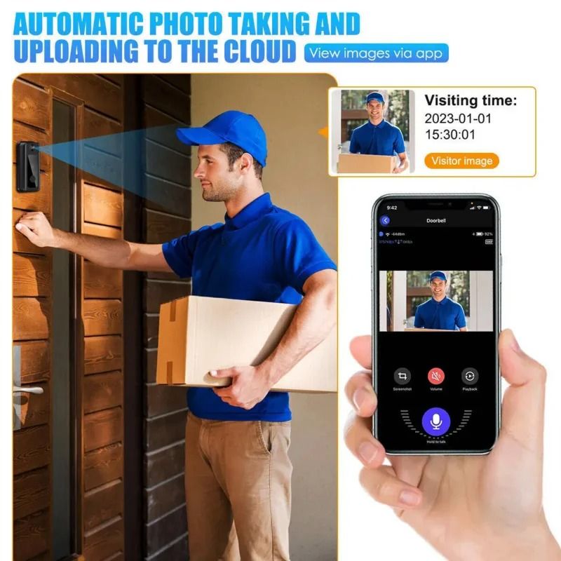 Wireless Doorbell With Camera Bundle 3