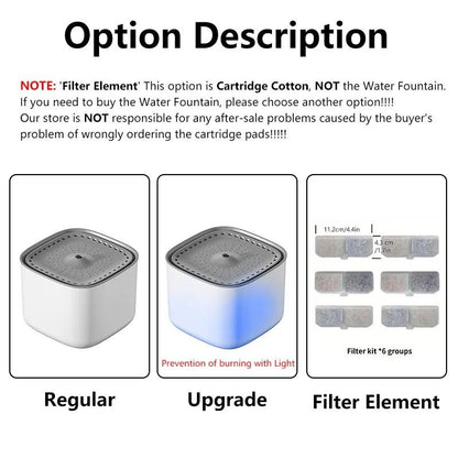 Large Capacity Automatic Cat Water Fountain With Filter 1