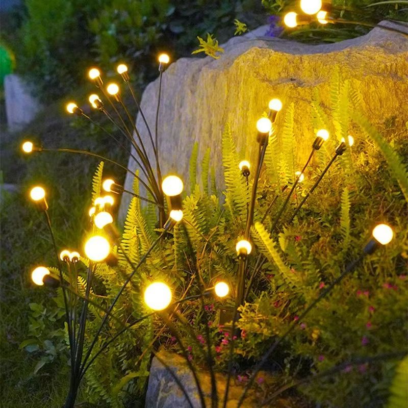 Enchanted Glow Solar Firefly Garden Light  Waterproof LED Solar Firefly Lights 1