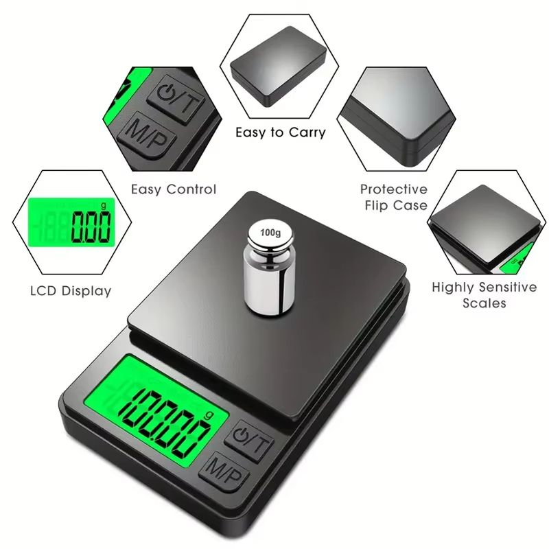 ProWeigh Precision Pocket Scale  1000 G Backlit LCD Digital Pocket Scale 4